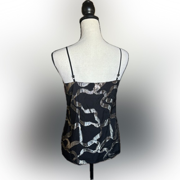 ANN TAYLOR DRESSY GOLD FRINGE CAMISOLE - Picture 3 of 6